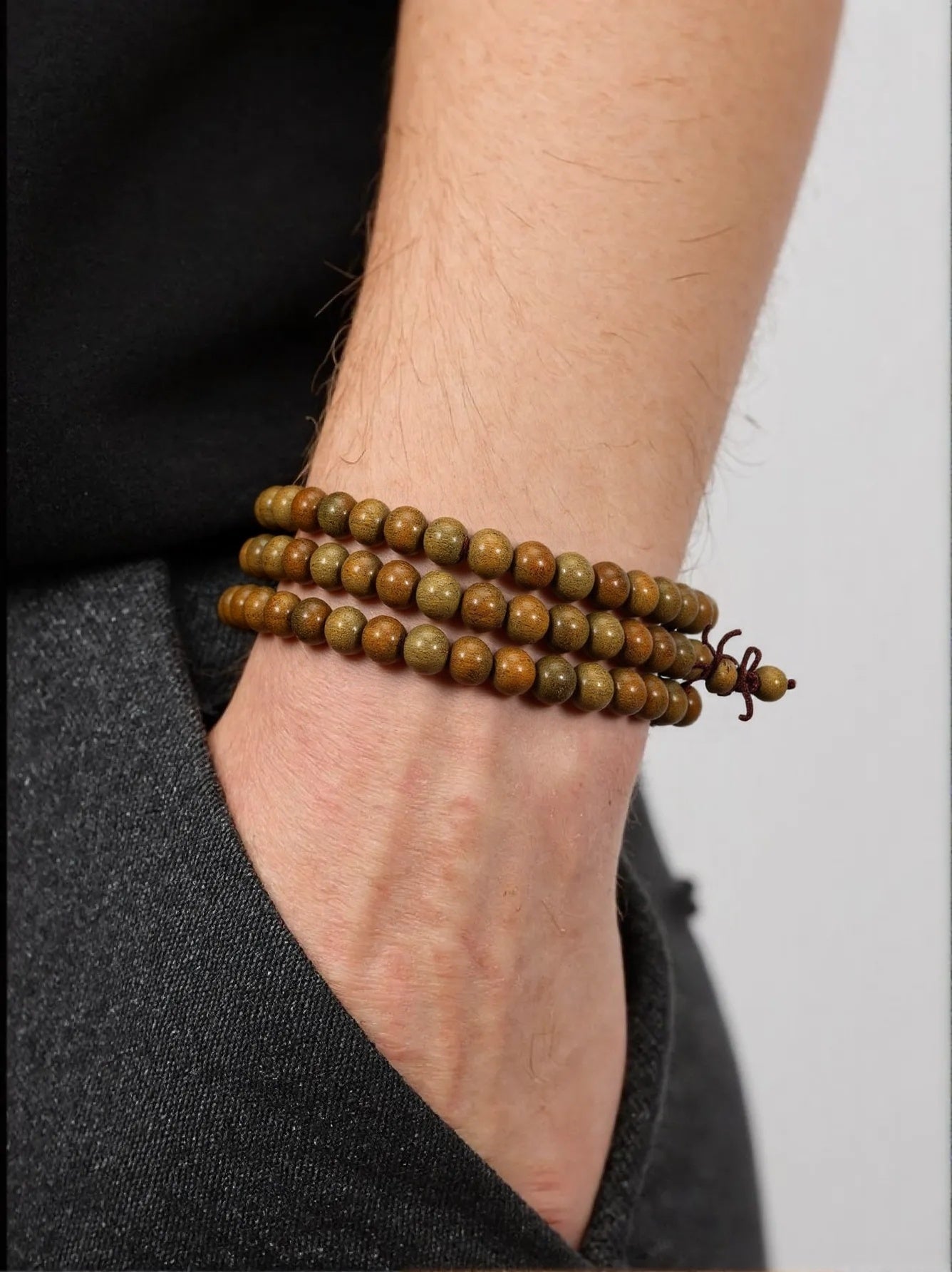 Serene Green Sandalwood Bracelet