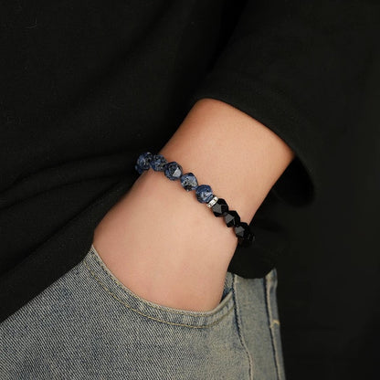 Obsidian & Sodalite Power Bracelet