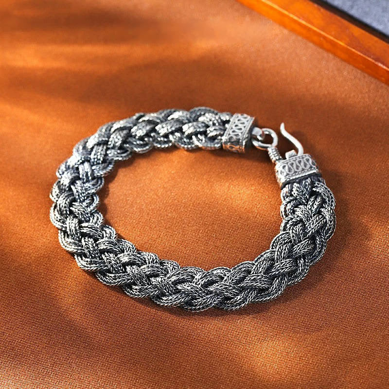 Guardian Shield Bracelet – Braided Steel for Metal Element Protection