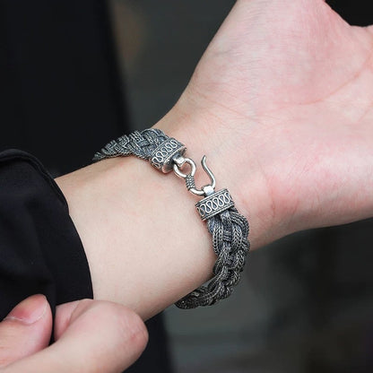 Guardian Shield Bracelet – Braided Steel for Metal Element Protection