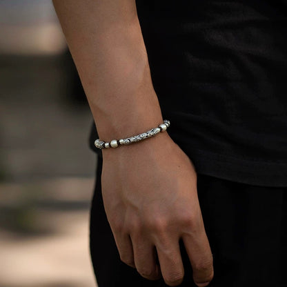 Divine Script Silver Energy Bracelet