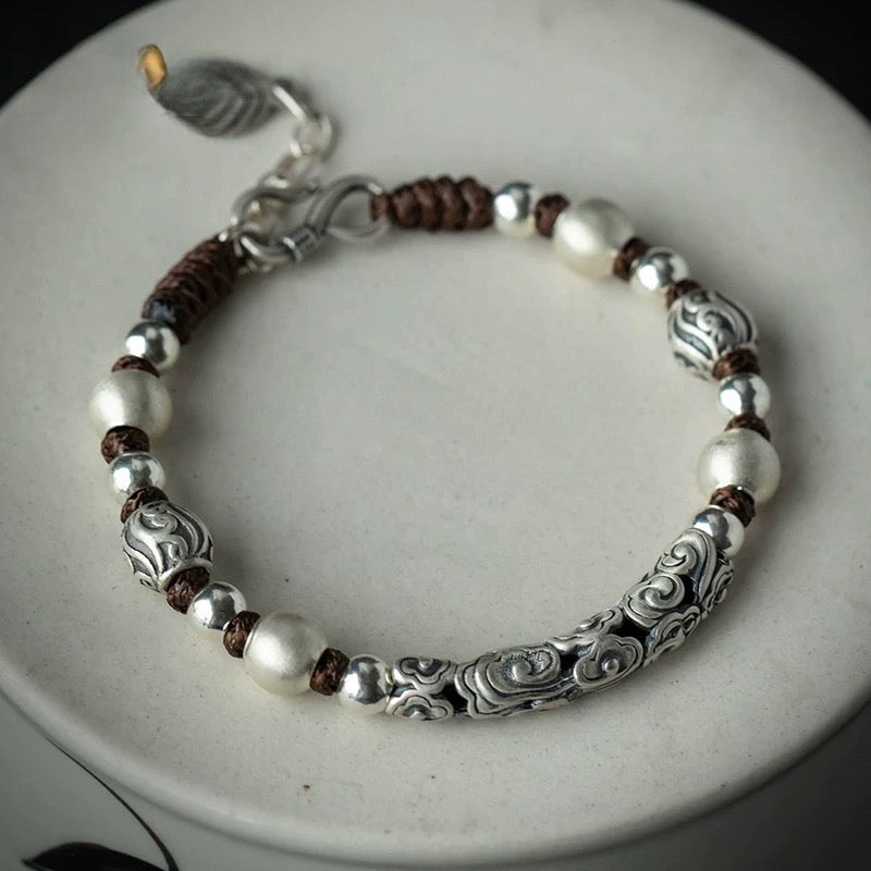 Divine Script Silver Energy Bracelet